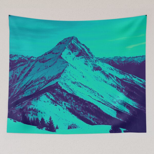 Item preview, Icy Blue Mountain Scene designed and sold by GrizzlyCollective.