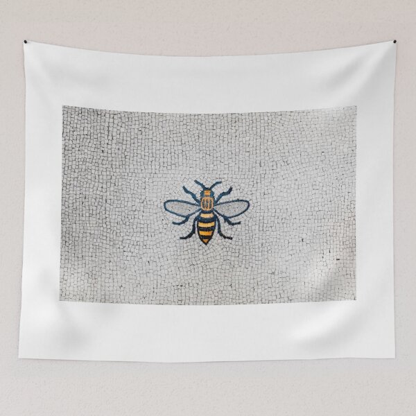 Item preview, Manchester Worker Bee Mosaic Mancunian Fine Art Print designed and sold by rabram83.