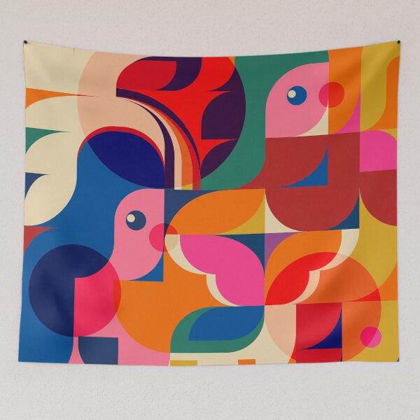 Item preview, Girl in Colorful Wondernland designed and sold by Jen Du.