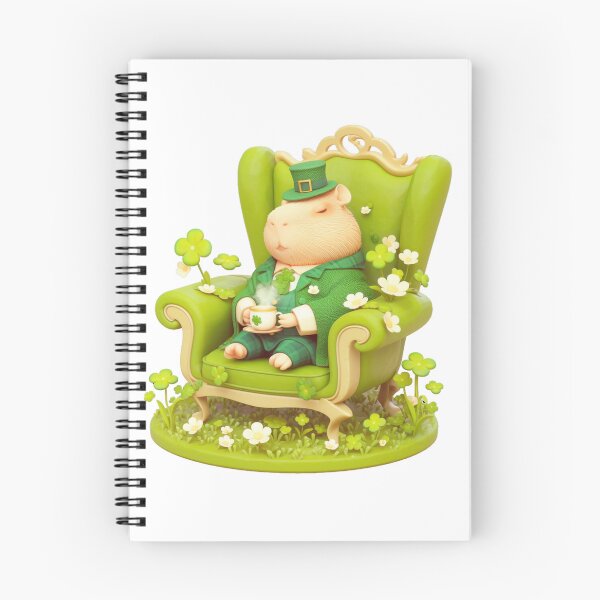 Item preview, Cute Capybara St. Patrick's Day Watercolor designed and sold by pencil-art98.