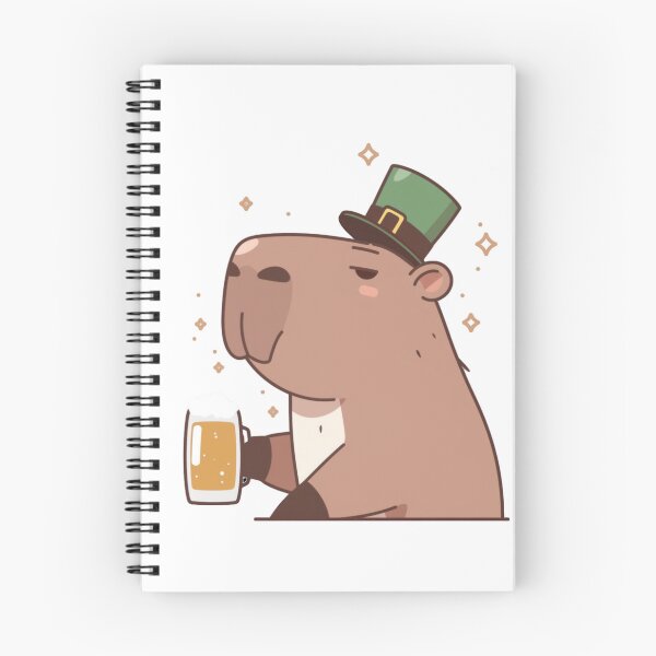 Item preview, Beer Capybara St. Patrick's Day Watercolor designed and sold by pencil-art98.
