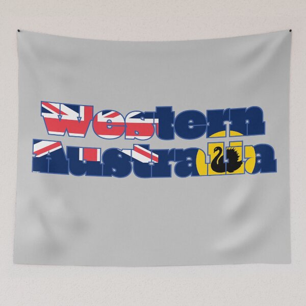 Item preview, Western Australia Font with Western Australian Flag designed and sold by Havocgirl.