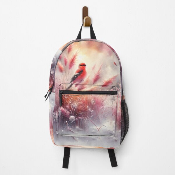 Item preview, Red Cardinal and Pink Flora designed and sold by M-Y-A-R-T-.