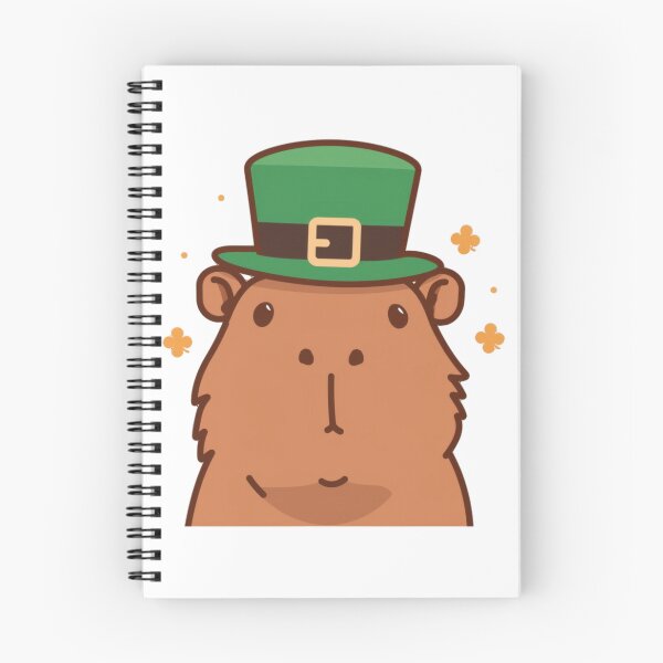 Item preview, cute Capybara St. Patrick's Day Watercolor designed and sold by pencil-art98.