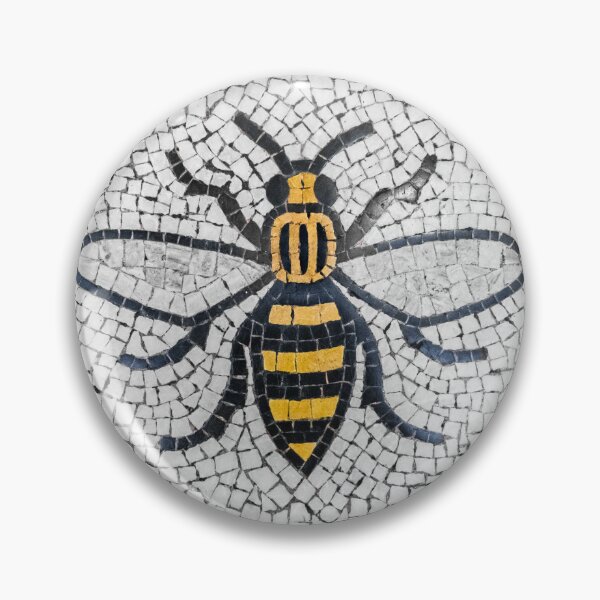 Artikelvorschau, Manchester Arbeiterbiene Mosaik Mancunian Fine Art Print entworfen und verkauft von rabram83.