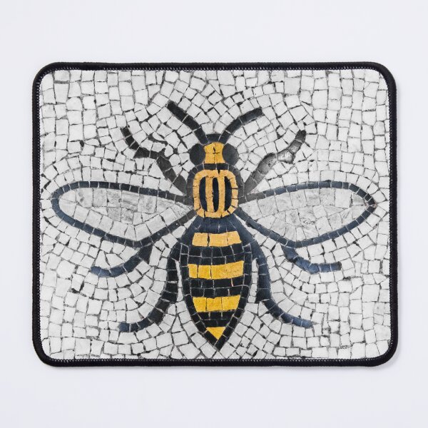 Item preview, Manchester Worker Bee Mosaic Mancunian Fine Art Print designed and sold by rabram83.