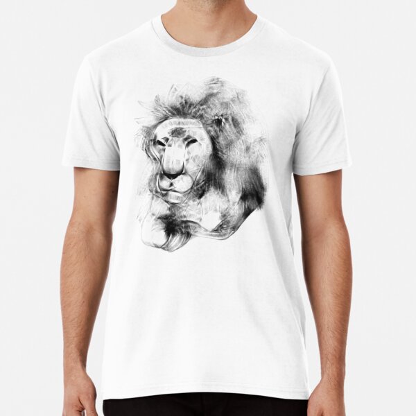 Sketchy Lion Premium T-Shirt