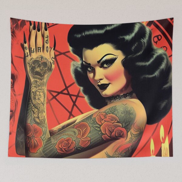 Item preview, Devilish Woman designed and sold by PulpVintage.