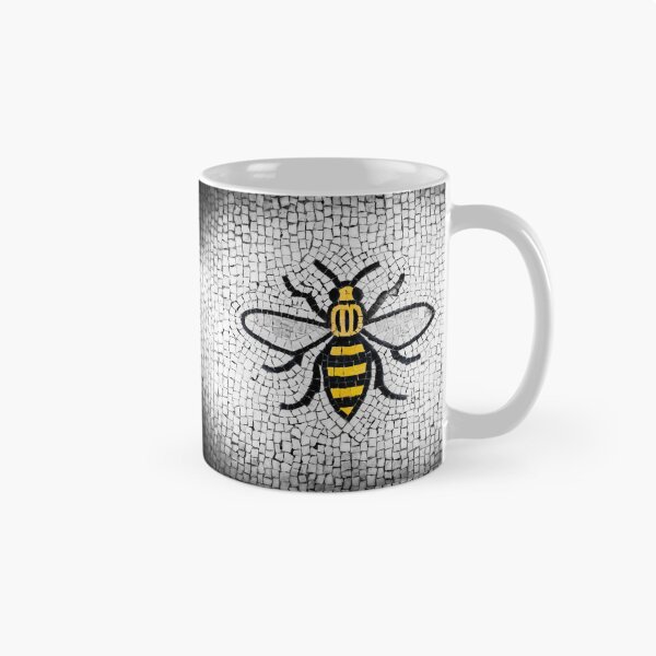 Item preview, Manchester Worker Bee Mosaic Mancunian Fine Art Print designed and sold by rabram83.