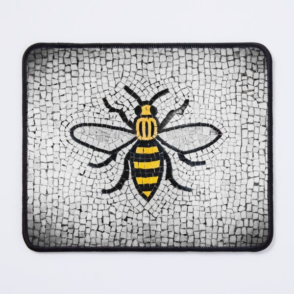 Item preview, Manchester Worker Bee Mosaic Mancunian Fine Art Print designed and sold by rabram83.
