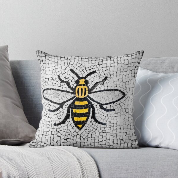 Item preview, Manchester Worker Bee Mosaic Mancunian Fine Art Print designed and sold by rabram83.