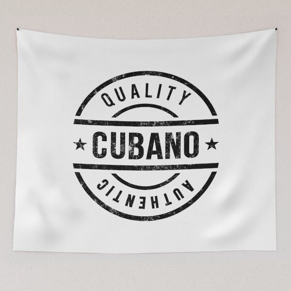 Item preview, Cubano - Retro badge in black (Grunge)  designed and sold by CUBATSHIRT.