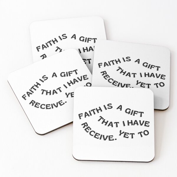 Item preview, Faith is a Gift That I Have Yet to Receive – Robert Langdon designed and sold by DedsStudio.