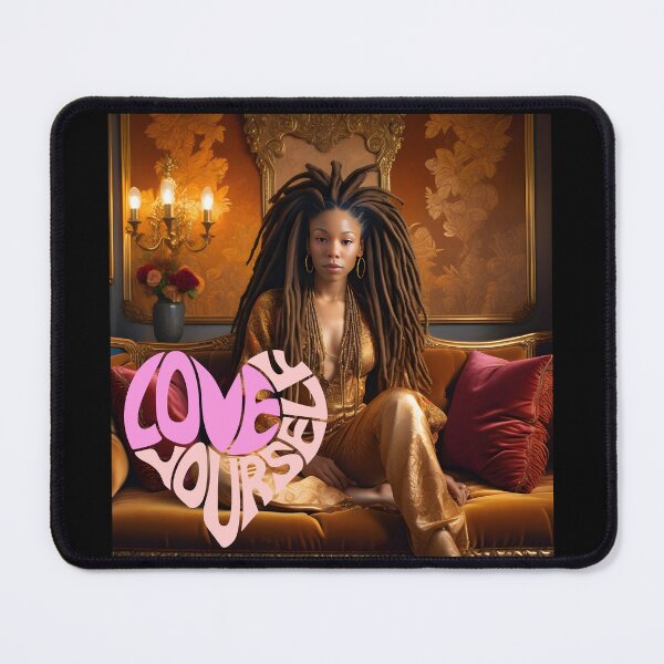 Item preview,  Love Yourself: Regal Afrocentric Portrait in Golden Elegance designed and sold by QPTheeArtist.