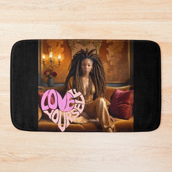 Item preview,  Love Yourself: Regal Afrocentric Portrait in Golden Elegance designed and sold by QPTheeArtist.