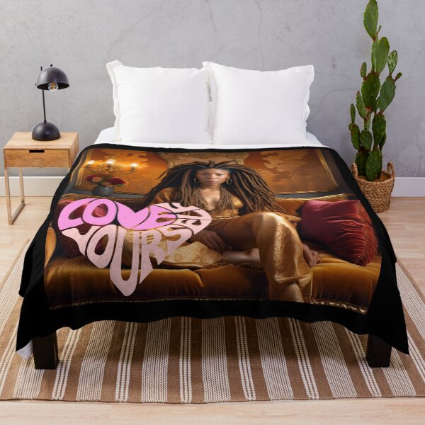 Item preview, Love Yourself: Regal Afrocentric Portrait in Golden Elegance designed and sold by QPTheeArtist.