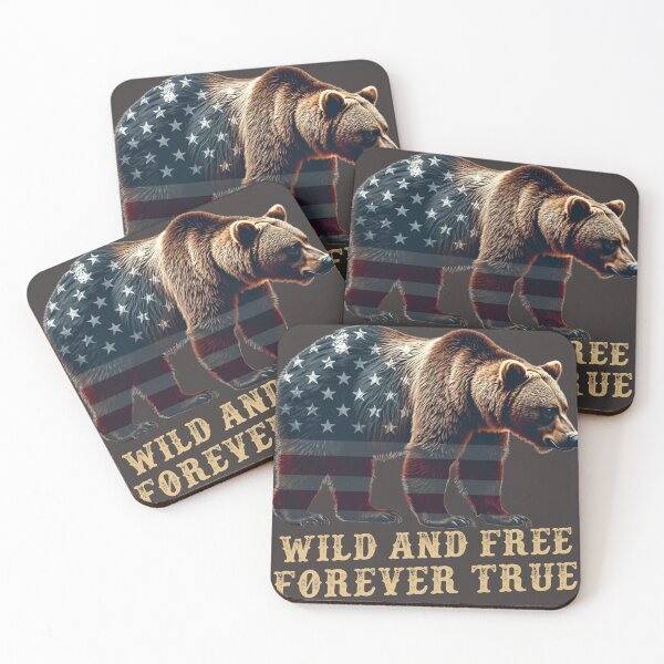 Item preview, Bear Wild and Free, Forever True t shirt  designed and sold by StreetArtPro.