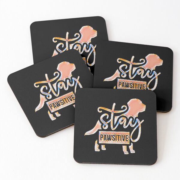 Item preview, Funny Dog Stay Pawsitive Pun Gifts for Dog Lovers designed and sold by creativerooney.