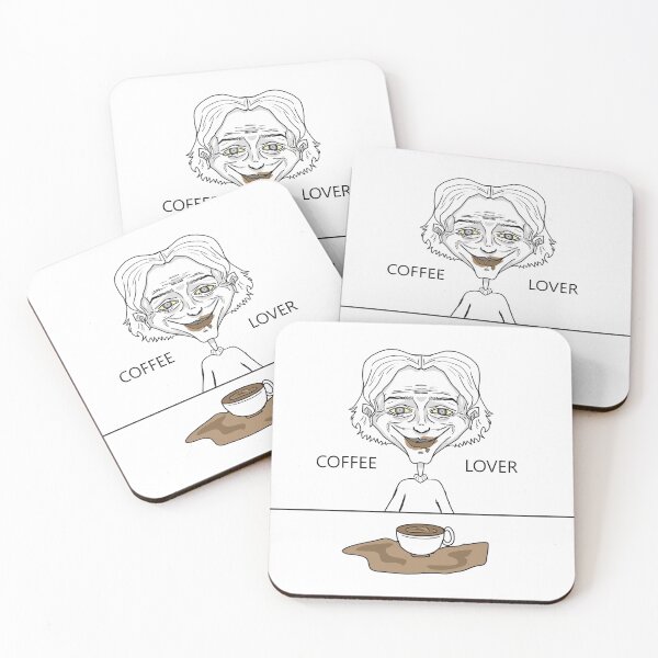 Item preview, Girl smiling with a dirty mouth from coffee designed and sold by VladdissH.