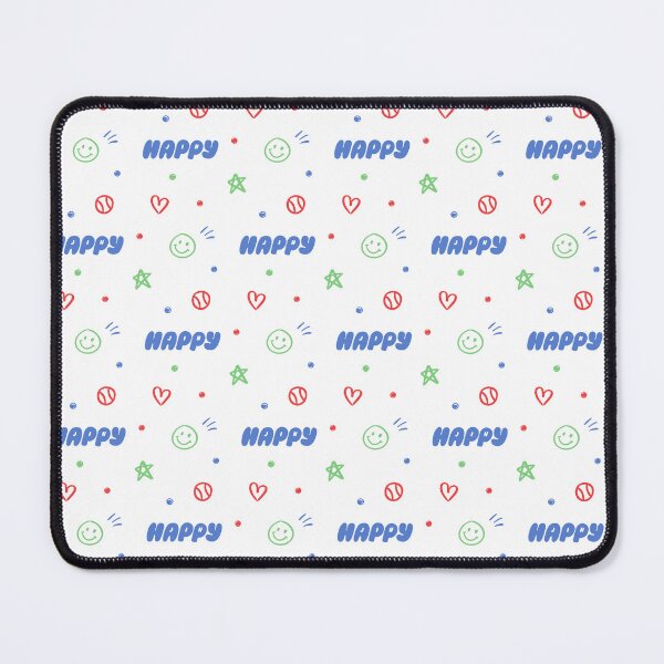 Item preview, BTS Jin Happy Album Cute Red Blue Green Pattern designed and sold by nijiroai.