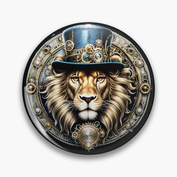 Item preview, Steampunk Lion  in Top Hat. designed and sold by KojourinArt.