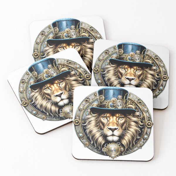 Item preview, Steampunk Lion  in Top Hat. designed and sold by KojourinArt.