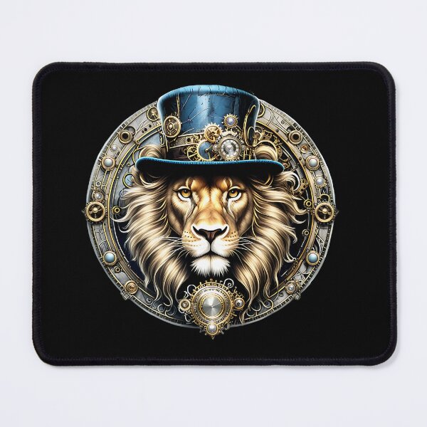 Item preview, Steampunk Lion in Top Hat. designed and sold by KojourinArt.