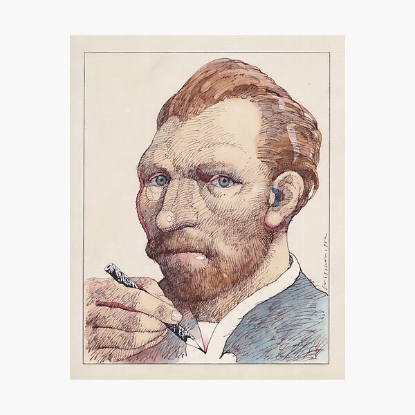 Portrait of Vincent Van Gogh Photographic Print