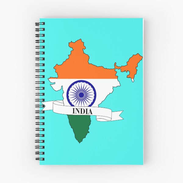 Item preview, India flag map designed and sold by visual adventures.