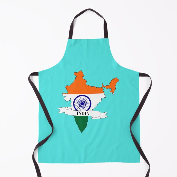 Item preview, India flag map designed and sold by visual adventures.