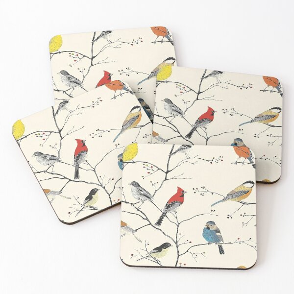 Item preview, Backyard Birds Pattern designed and sold by TossedSweetCorn.