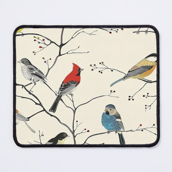 Item preview, Backyard Birds Pattern designed and sold by TossedSweetCorn.