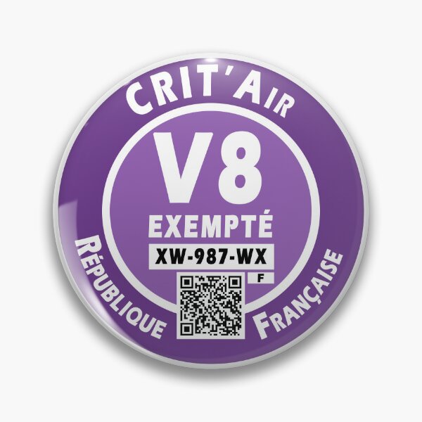 Item preview, CRIT' Air sticker for V8 engine designed and sold by DreamInk Studio.