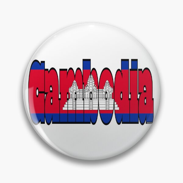 Item preview, Cambodian Font with Flag of Cambodia designed and sold by Havocgirl.