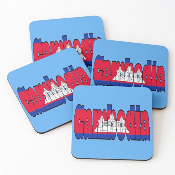 Item preview, Cambodian Font with Flag of Cambodia designed and sold by Havocgirl.