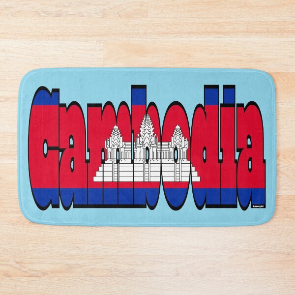 Item preview, Cambodian Font with Flag of Cambodia designed and sold by Havocgirl.
