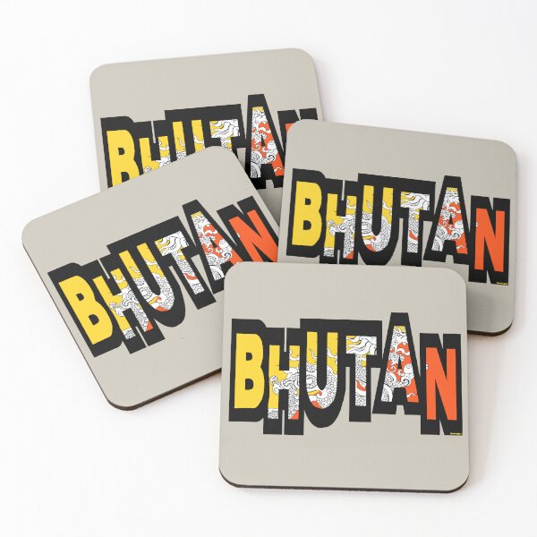Item preview, Bhutan Font with Bhuntanese Flag designed and sold by Havocgirl.