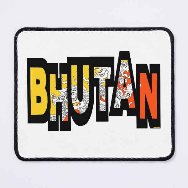 Item preview, Bhutan Font with Bhuntanese Flag designed and sold by Havocgirl.