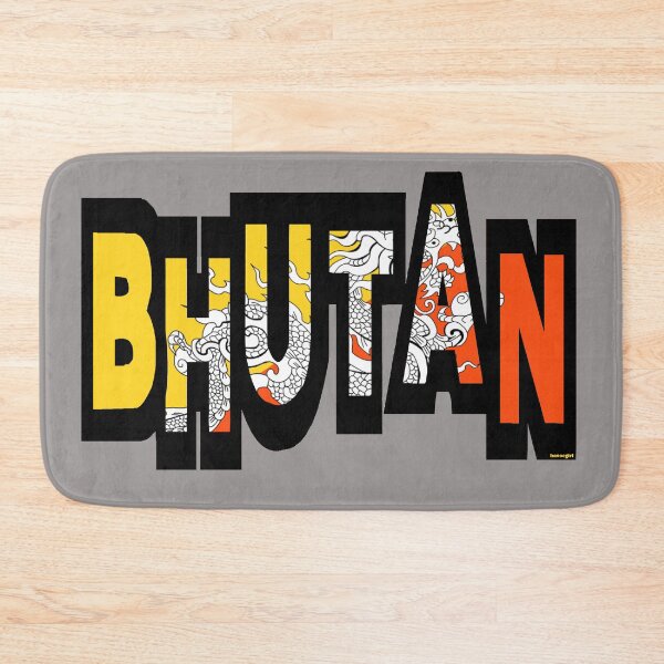 Item preview, Bhutan Font with Bhuntanese Flag designed and sold by Havocgirl.