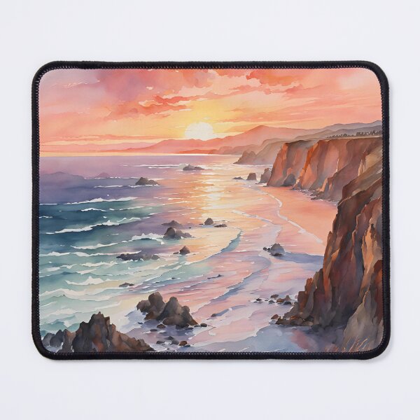Item preview, Coastal Sunset over the Cliffs designed and sold by EcoArtLab.