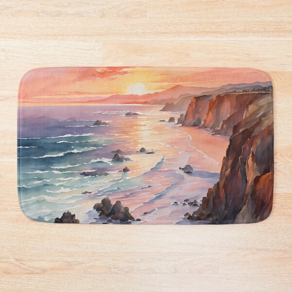 Item preview, Coastal Sunset over the Cliffs designed and sold by EcoArtLab.