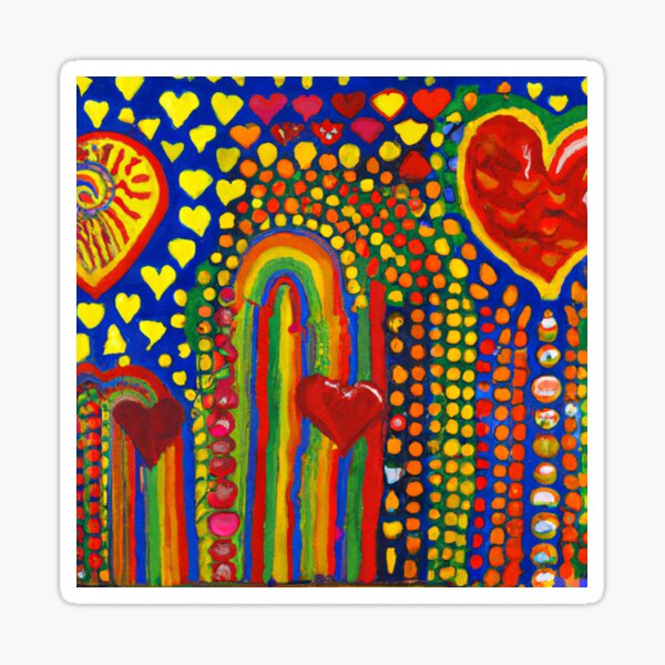 Fliegende Herzen - Flying Hearts Sticker