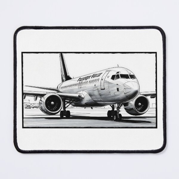 Item preview, Airplane Digital Sketch - Minimalistic Aviation Art designed and sold by EMairplanes.