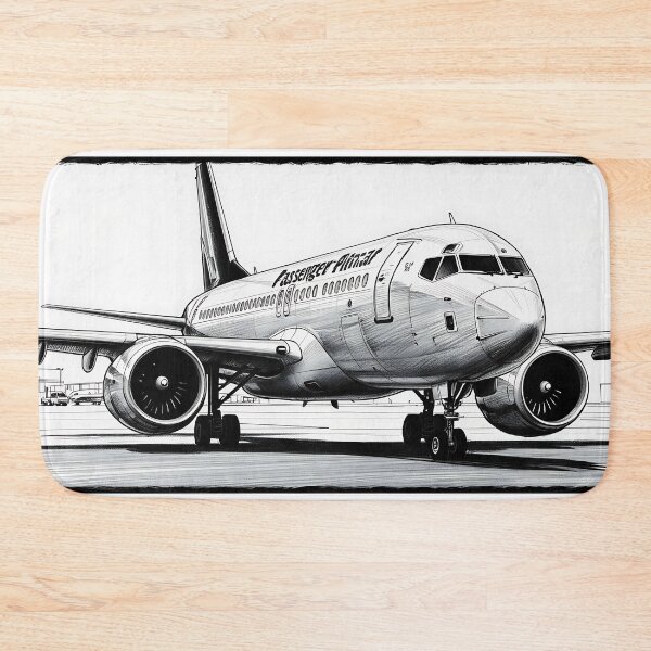 Item preview, Airplane Digital Sketch - Minimalistic Aviation Art designed and sold by EMairplanes.