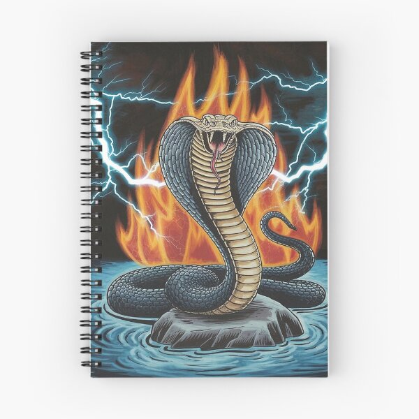 Item preview,  Cobra 2 against a backdrop of fire and lightning. designed and sold by Lilashakti ⭐️ ⭐️ ⭐️ ⭐️ ⭐️.