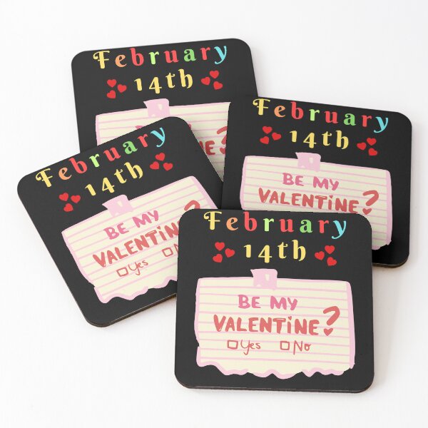 Item preview, February 14 th be my valentine cute gift for Valentines day designed and sold by Bawek85Designs.