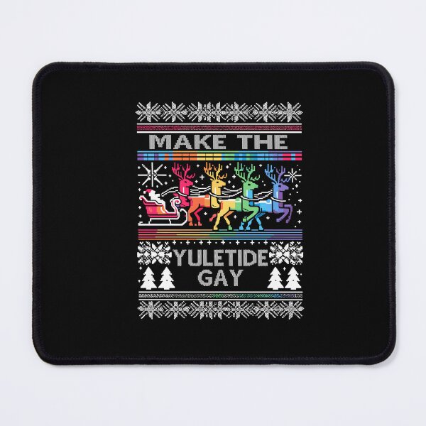 Item preview, Ugly Christmas LGBTQ Pride Santa Claus Make Yuletide Gay designed and sold by Dressed For  Duty.