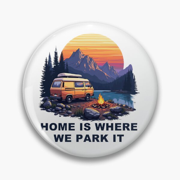 Artikelvorschau, Zuhause ist, wo wir es parken Camping T-Shirt entworfen und verkauft von StreetArtPro.