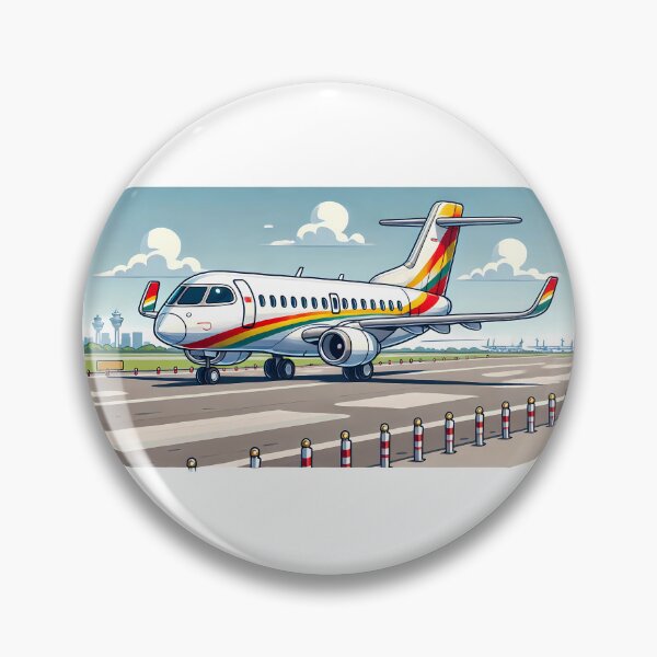 Item preview, Cartoon Airplane on the Runway - Fun Aviation Art designed and sold by EMaviation_.