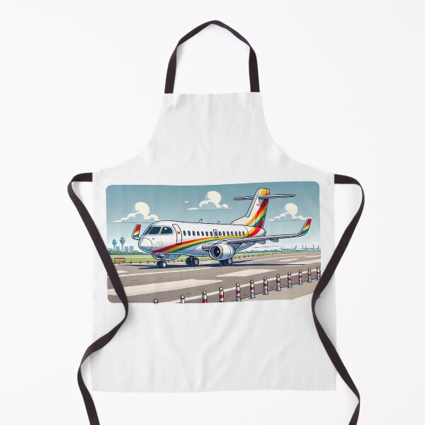 Item preview, Cartoon Airplane on the Runway - Fun Aviation Art designed and sold by EMairplanes.